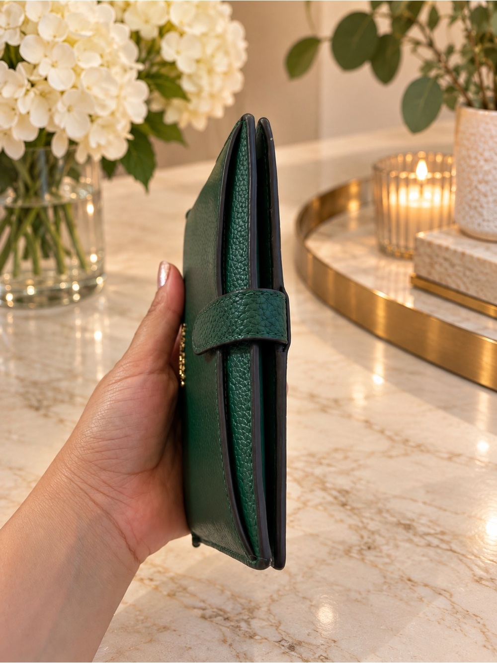 kate spade New York Emerald Green Leather Wallet - Picture 3 of 6